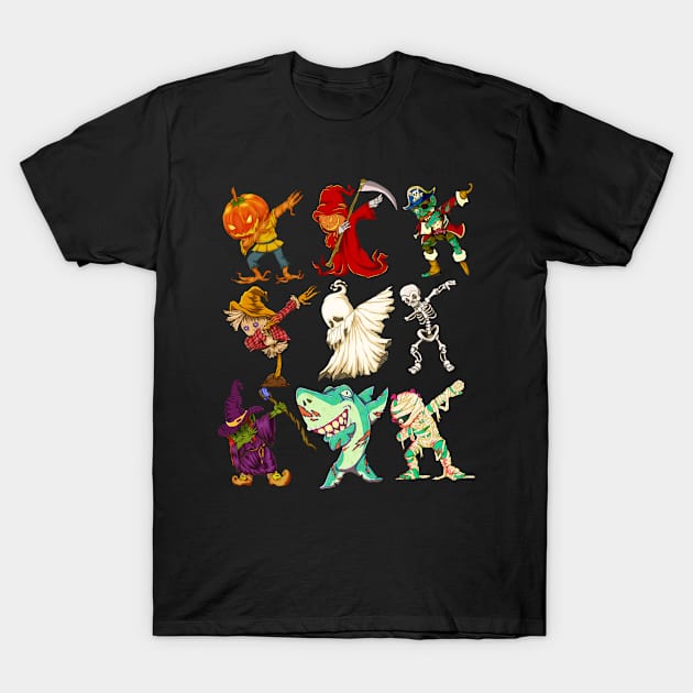 Dabbing Halloween Ghost Reaper Witch T-Shirt by ShirtsShirtsndmoreShirts